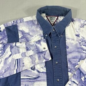 Vintage Cowboys' Turtle Association by Roper Western Shirt Size- LRG